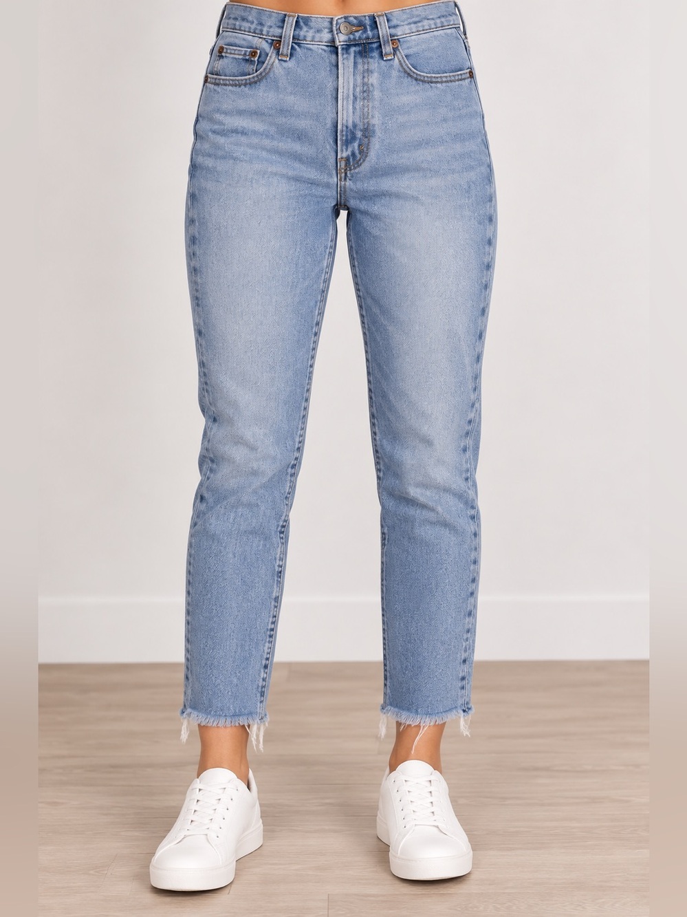 Abercrombie & Fitch Women's Pale Blue High-Rise Skinny Jeans- size 25 - Picture 1 of 10